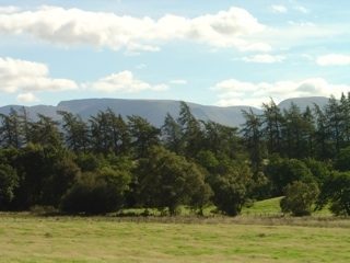 View of the Cairngorms from Conservatory