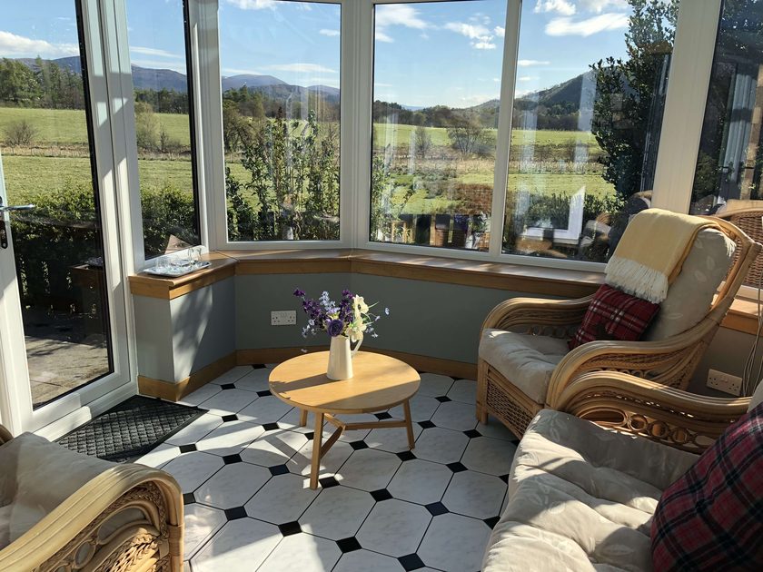 Sit and relax in the conservatory